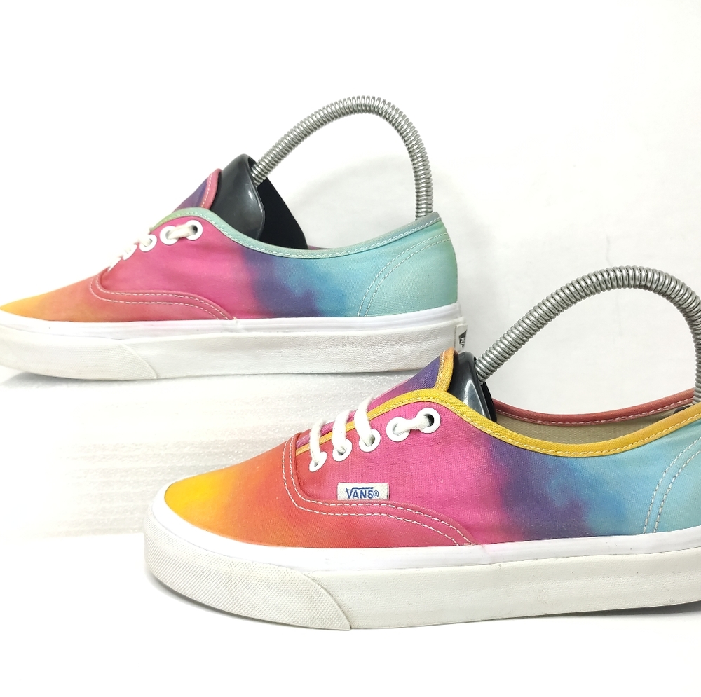 Vans Womens Rainbow Sunset Tie Dye Multicolor Size 8